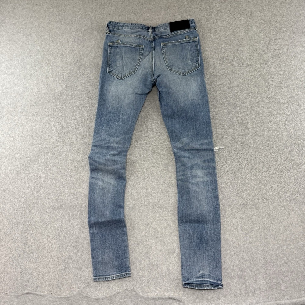 PRPS Jeans Men's 30x34 Blue Denim Tapered Skinny Fit Distressed Slim Stacked